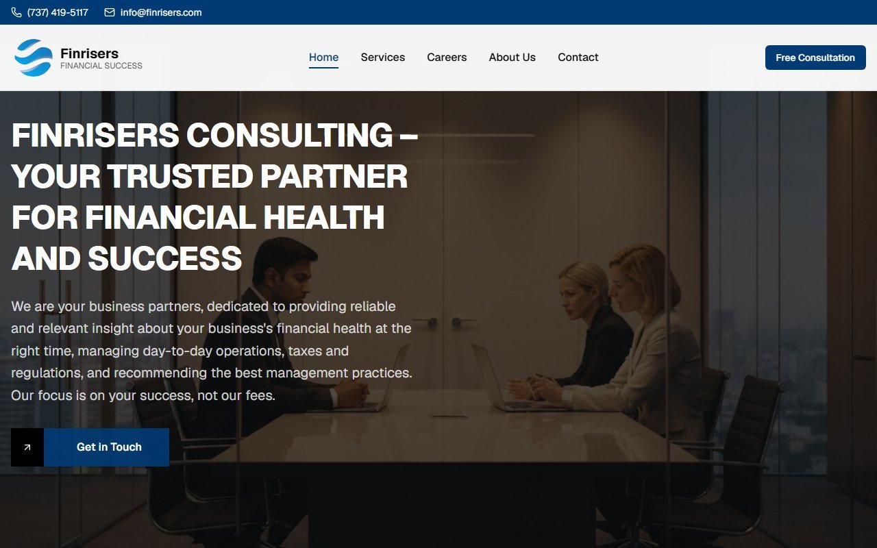 Finrisers — Financial Advisory Website