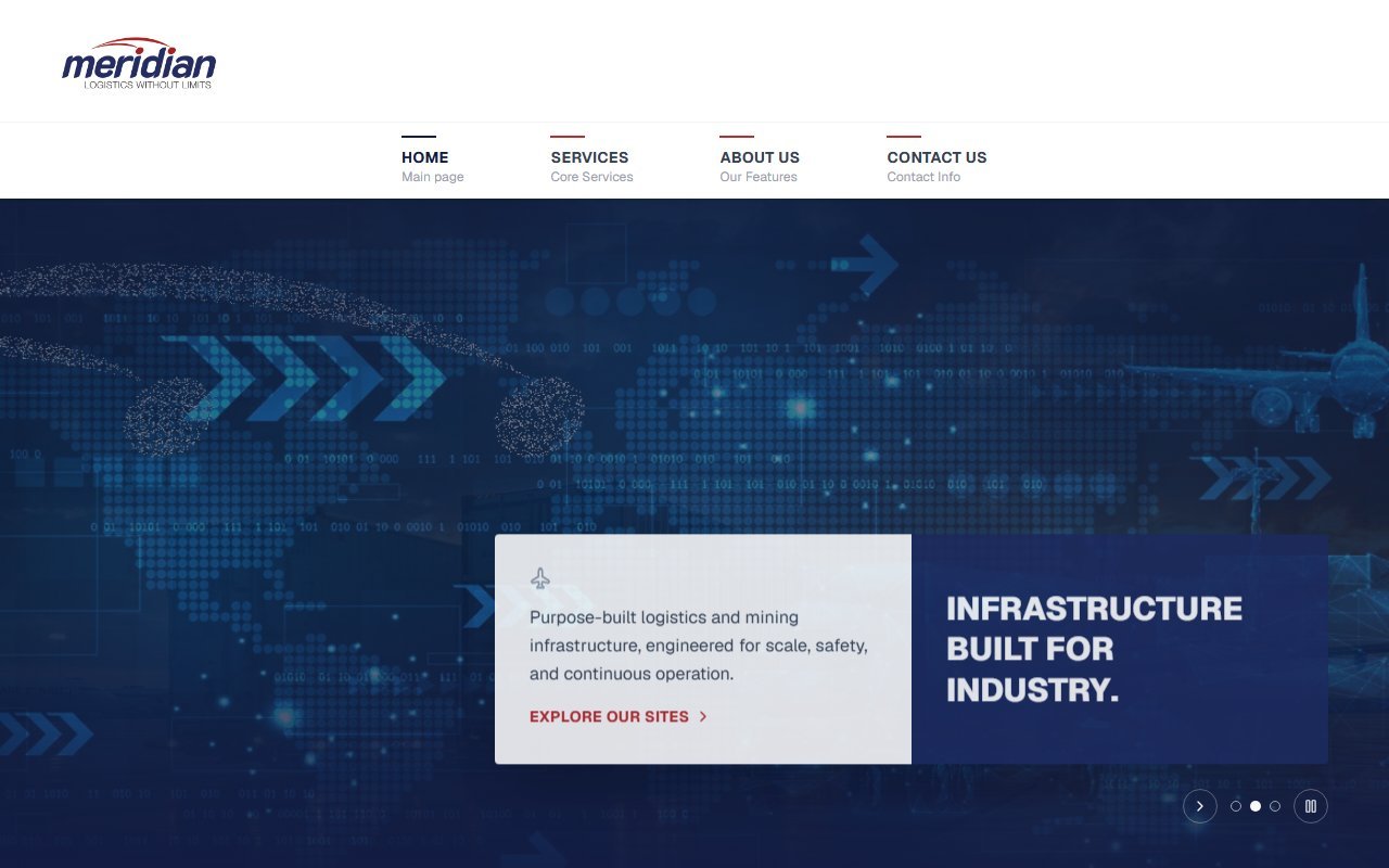 Meridian Logistics — Corporate Website